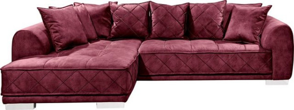 ED EXCITING DESIGN Ecksofa Sentina, mit Rückenkissen, Ottomane links oder rechts montierbar, frei im