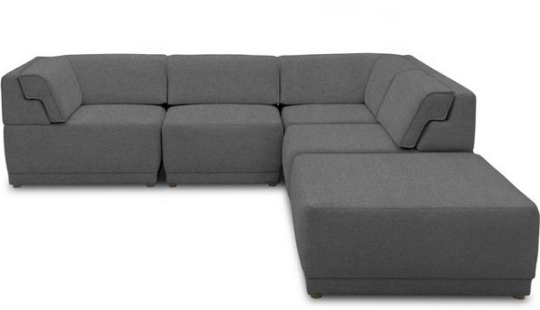 DOMO collection Loungesofa 800007, Set, Rückenkissen aufstellbar, unendlich erweiterbar