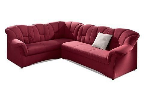 DOMO collection Ecksofa Papenburg B/T/H: 242/190/84 cm, wahlweise mit Bettfunktion, Langer Schenkel