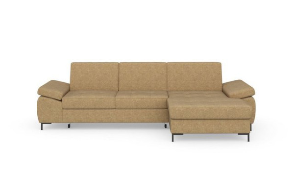 DOMO collection Ecksofa Capelo, mit Armteilverstellung, wahlweise mit Bettfunktion, Federkern