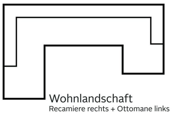 DOMO collection Wohnlandschaft Santana, wahlweise mit Bettfunktion