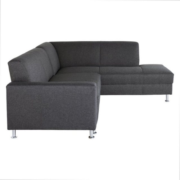 Max Winzer® Ecksofa Cicero Ecksofa rechts Schlaffunktion Flachgewebe graphit Schlafsofa, 1 Stück, Li