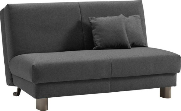 ell + ell Schlafsofa Enny, Liegefläche Breite 120 oder 140 cm, Liegehöhe 40 cm, Füße alufarben