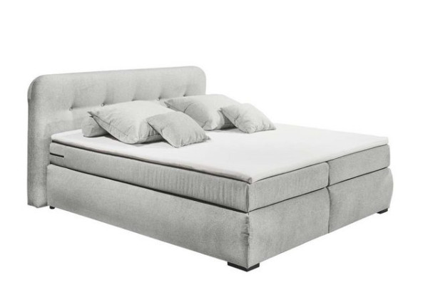 ED EXCITING DESIGN Boxspringliege (180 x 200 cm, La Palma), Silber