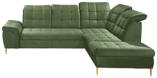 ED EXCITING DESIGN Ecksofa Valtura, frei stellbar, Bettkasten, Schlaffunktion, mit Kopfteilverstellu