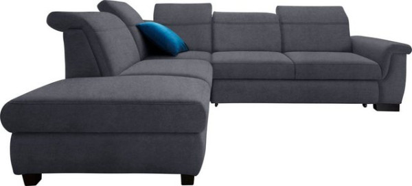 DOMO collection Ecksofa Sully, wahlweise mit Bettfunktion und Kopf- bzw. Rückenverstellung