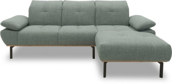 DOMO collection Ecksofa 100010, wahlweise mit Kranz