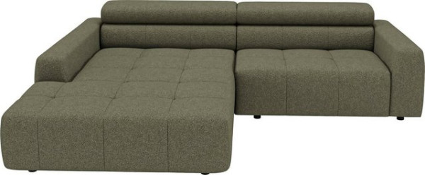 3C Candy Ecksofa Denver auch mit Cord- und Easy care-Bezug, Kopfteilverstellung, wahlweise. mit moto