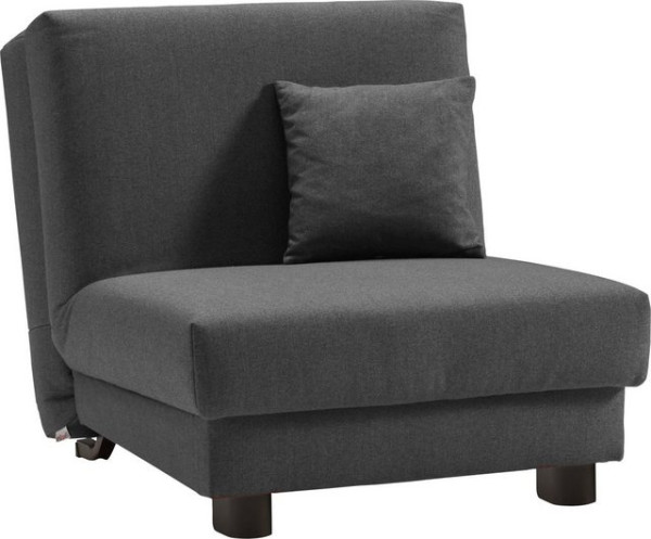 ell + ell Schlafsofa Enny, Liegefläche Breite 80 cm, Liegehöhe 40 cm, Füße schwarz, Rückenlehne