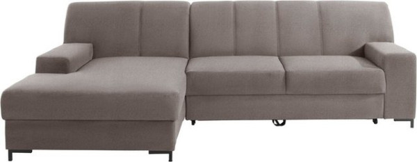 DOMO collection Ecksofa Ledas, mit extrabreiten Armteilen, wahlweise mit Bettfunktion