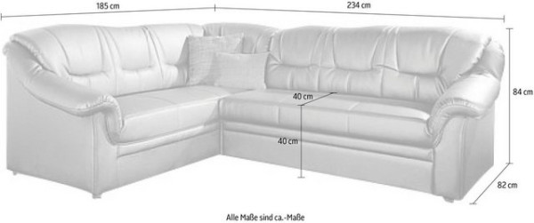 DOMO collection Ecksofa Montana, wahlweise mit Bettfunktion