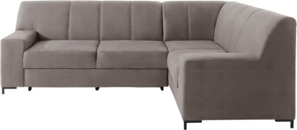 DOMO collection Ecksofa Ledas, mit extrabreiten Armteilen, wahlweise mit Bettfunktion