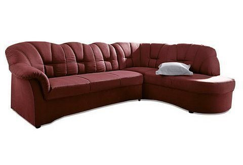 DOMO collection Ecksofa Papenburg, mit Ottomane, wahlweise mit Bettfunktion