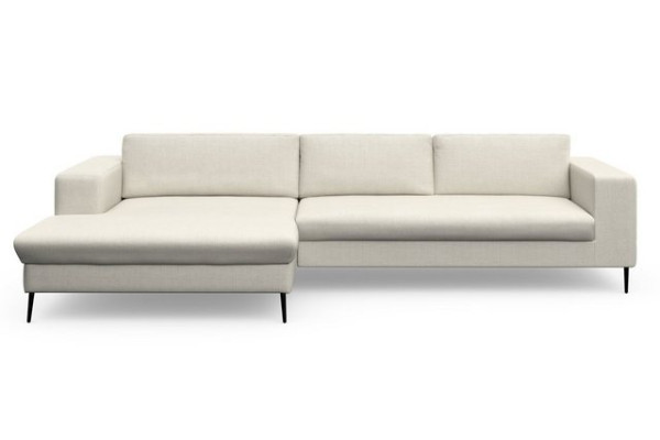 DOMO collection Ecksofa Modica, moderne Optik mit großzügiger Recamière, auch in Cord