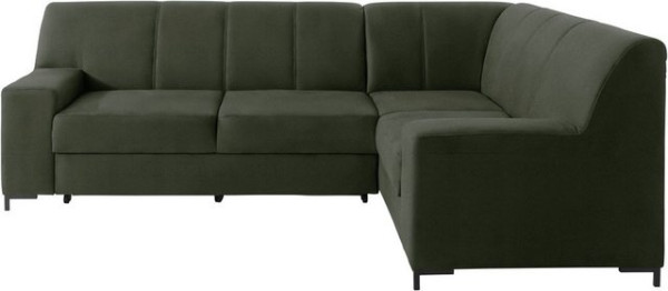 DOMO collection Ecksofa Ledas, mit extrabreiten Armteilen, wahlweise mit Bettfunktion