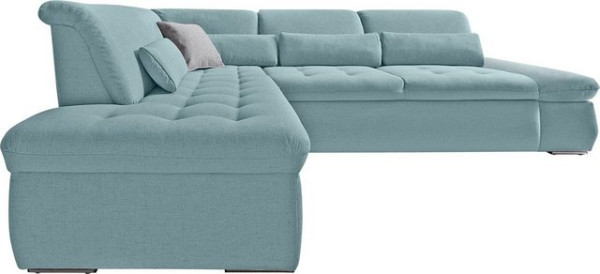 DOMO collection Ecksofa Aldo, mit Ottomane, wahlweise mit Bettfunktion