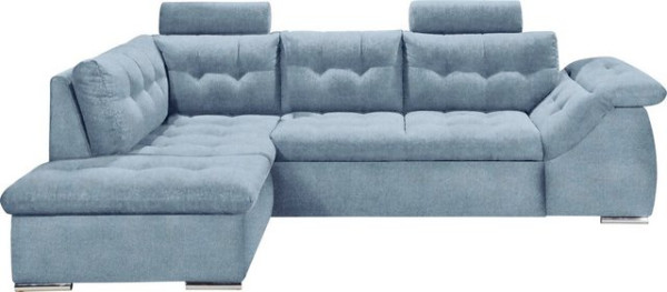 ED EXCITING DESIGN Ecksofa Oman, mit Bettfunktion, Bettkasten, Armteilverstellung, Kopfstützen