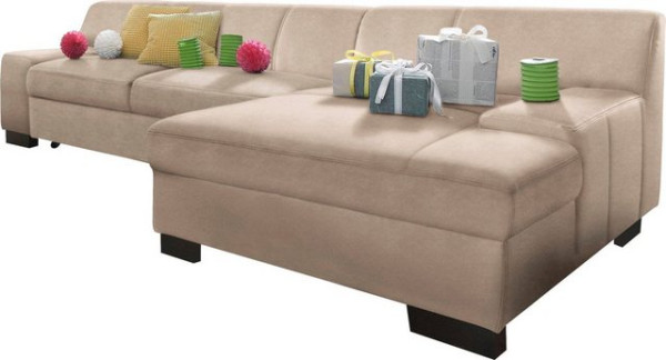 DOMO collection Ecksofa Norma, wahlweise mit Bettfunktion