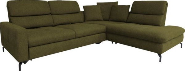 ADA trendline Ecksofa Louis, Breite 286 cm, Rückenlehnenverstellung, wahlweise mit Bettfunktion