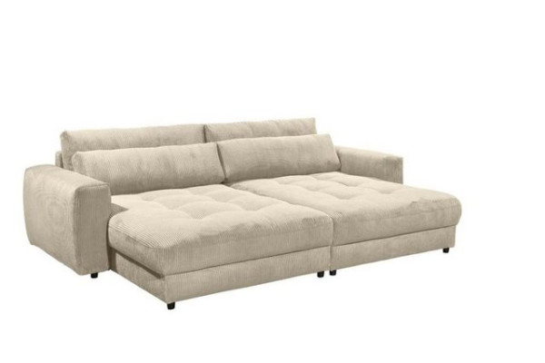 ED EXCITING DESIGN Big-Sofa Barura, Rückenkissen, Nierenkissen, Cord Bezug, frei im Raum stellbar