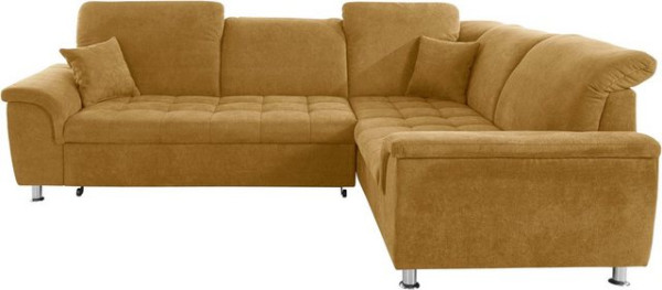 DOMO collection Ecksofa Franzi, wahlweise mit Kopfteilverstellung (dann Breite: 275 cm)