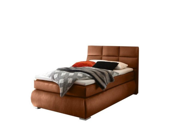 ED EXCITING DESIGN Boxspringliege (120 x 200 cm, Kosali 1 cognac 120 cm), Braun