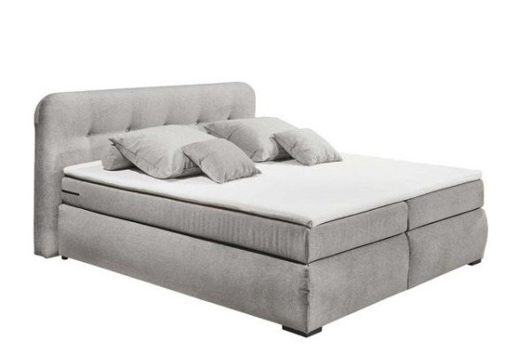 ED EXCITING DESIGN Boxspringliege (180 x 200 cm, La Palma), Grau