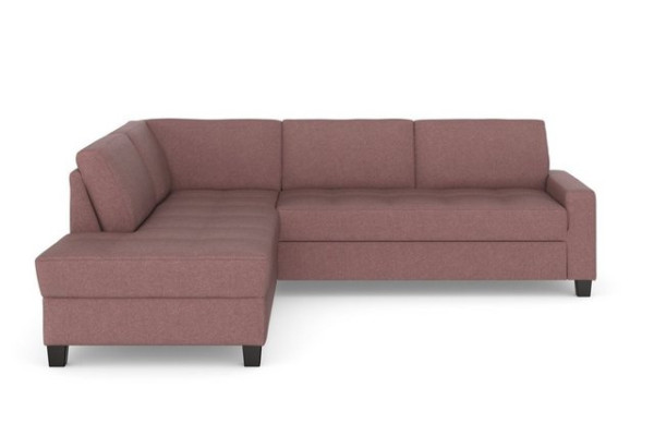 DOMO collection Ecksofa Florentina, wahlweise mit Bettfunktion, mit Kontrastnaht