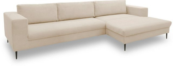 DOMO collection Ecksofa Modica, moderne Optik mit großzügiger Recamière, auch in Cord