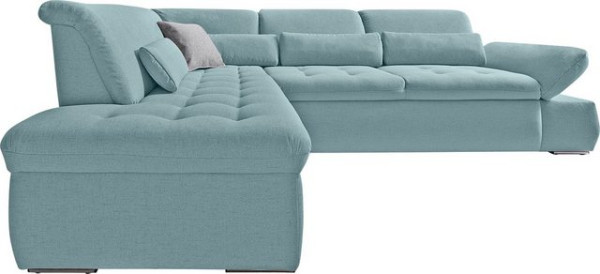 DOMO collection Ecksofa Aldo, mit Ottomane, wahlweise mit Bettfunktion