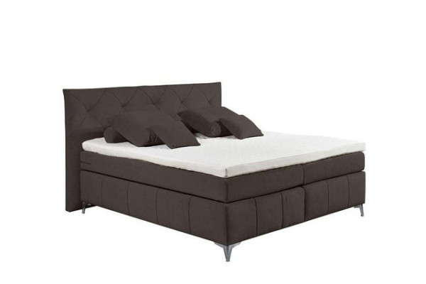 ED EXCITING DESIGN Boxspringliege (160 x 200 cm, Milton), Braun