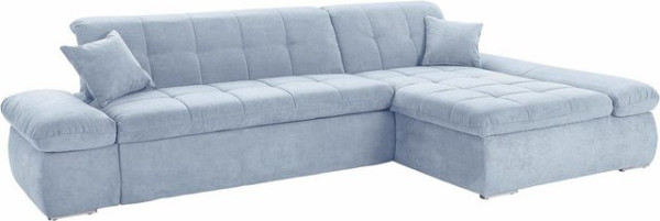 DOMO collection Ecksofa NMoric XXL, B/T/H: 300/172/80cm, Revamierenabschluss, wahlweise mit Bettfunk