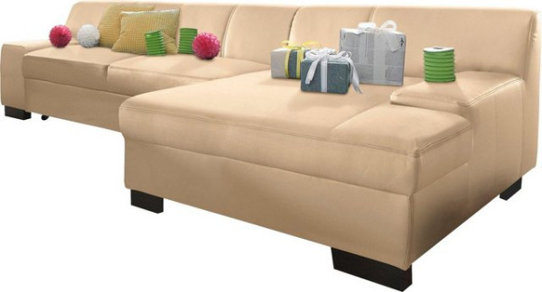 DOMO collection Ecksofa Norma, wahlweise mit Bettfunktion