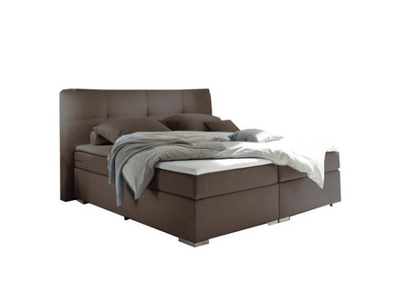 ED EXCITING DESIGN Boxspringliege (180 x 200 cm, Pensacola 1 schlamm 180 cm), Grau