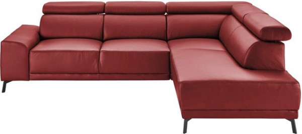 3C Candy Ecksofa Greve B/T/H: 249/209/79 cm, wahlweise mit motorischem Sitzvorzug, manuelle Kopfteil