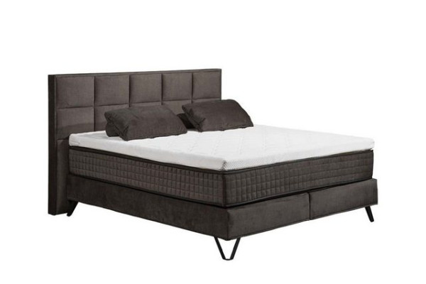 ED EXCITING DESIGN Boxspringliege (180 x 200 cm, Kingston), Schwarz