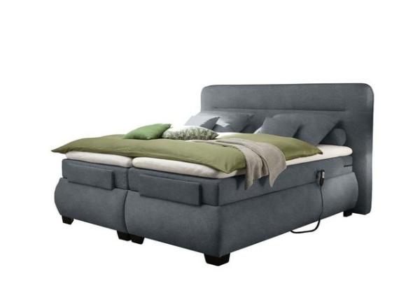 ED EXCITING DESIGN Boxspringliege (160 x 200 cm, Evolution), Grau