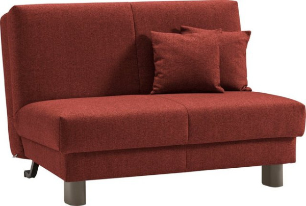 ell + ell Schlafsofa Enny, Liegefläche Breite 120 oder 140 cm, Liegehöhe 45 cm, Füße alufarben