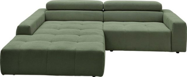 3C Candy Ecksofa Denver auch mit Cord- und Easy care-Bezug, Kopfteilverstellung, wahlweise. mit moto