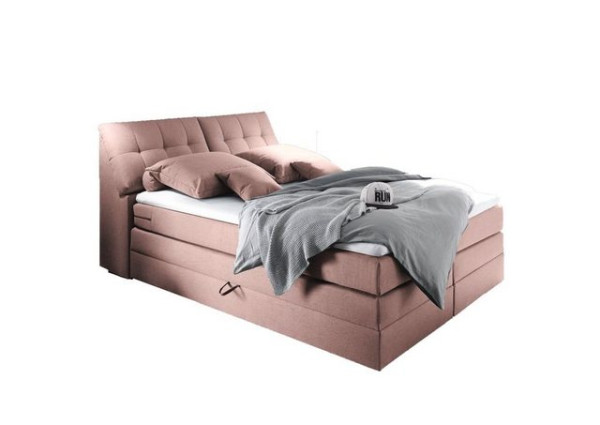 ED EXCITING DESIGN Boxspringliege (180 x 200 cm, Space 1 flamingo 180 cm), Rosa