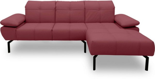 DOMO collection Ecksofa 100010, wahlweise mit Kranz