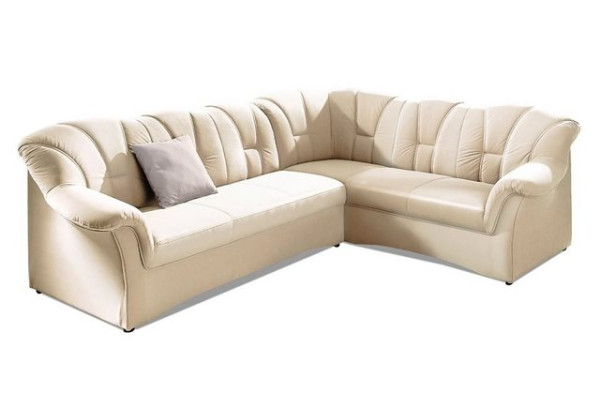 DOMO collection Ecksofa Papenburg B/T/H: 242/190/84 cm, wahlweise mit Bettfunktion, Langer Schenkel