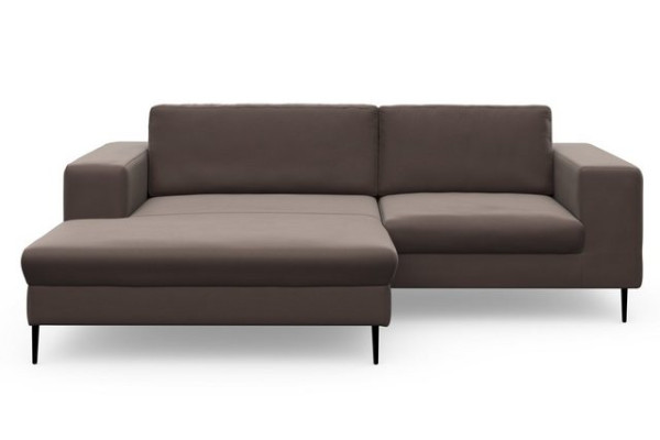 DOMO collection Ecksofa Modica, moderne Optik mit großzügiger Recamière, auch in Cord