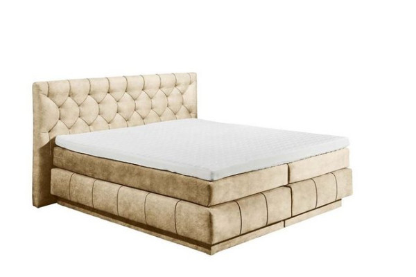 ED EXCITING DESIGN Boxspringliege (180 x 200 cm, Florenz), Beige