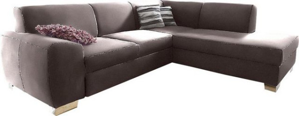 DOMO collection Ecksofa Ricardo, mit Ottomane, wahlweise mit Bettfunktion