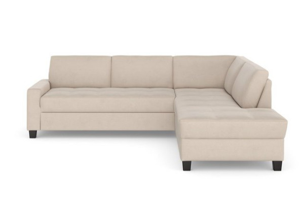 DOMO collection Ecksofa Florentina, wahlweise mit Bettfunktion, mit Kontrastnaht