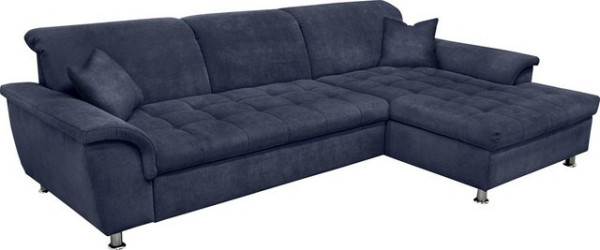 DOMO collection Ecksofa Franzi Steppung im Sitzbereich B7T/H: 278/162/80 cm, Schlafsofa, wahlweise m