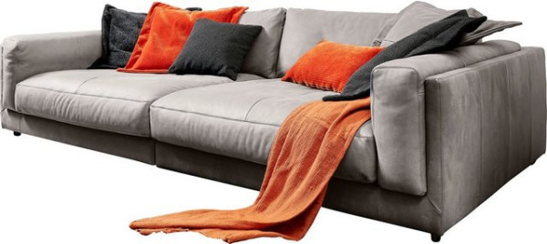 3C Candy Big-Sofa Karalis, auch in Cord-Bezug, lose Kissen, loungige Bequemlichkeit