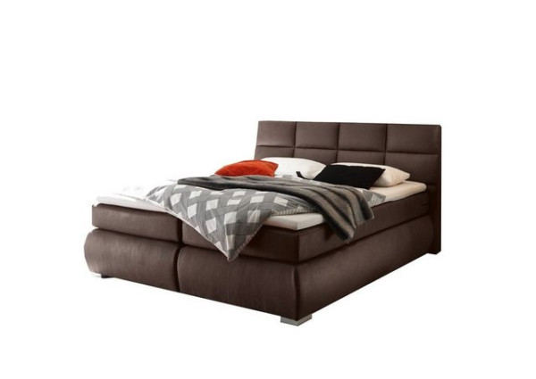 ED EXCITING DESIGN Boxspringliege (160 x 200 cm, Kosali 3 mit Bettk. dark brown 160 cm), Braun