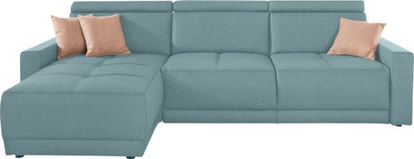 DOMO collection Ecksofa Ava, mit Recamiere, Federkern wahlweise mit Kopfteilverstellungen